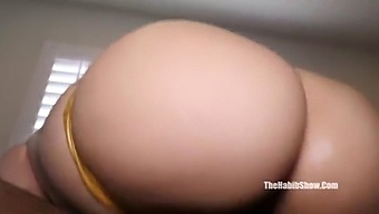 Amateur Black Guy Drills Curvy Latina'S Toned Booty