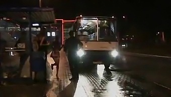 Naked Wedding Guests Have Fun On A Bus