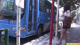 A Japanese Group Sex With Chinatsu And Creampie In Public