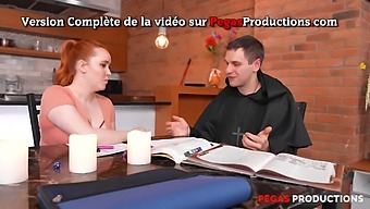 Duże Jądra Przyrodniej Siostry Zostają Penetrowane Przez Pegas Productions.