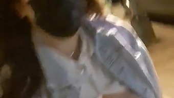 A Hot Teen In Retro Style Gets Naughty In Public