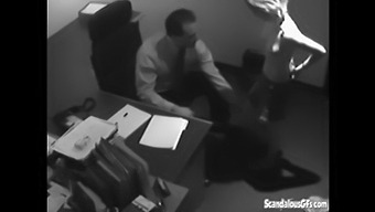 Blonde Secretary Gives A Deepthroat To Her Boss'S Large Member