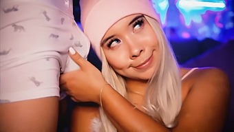 A Blonde With A Naive Expression Seeks To Arouse Your Stepbrother'S Penis