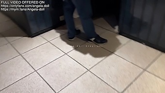 A French Sextape Featuring A Random Encounter In An X Cinema, With A Voyeur Joining In For Some Rough Sex And A Messy Cumshot
